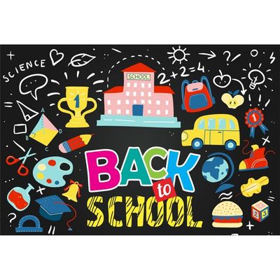 10x8ft Back to School Backdrop for Photoshoot Welcome Back Background for Photography Students Classmate Party Banner Portrait Photo Studio Props Classroom Wall Decor for Kids