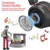 Bywulanda Kids Headphones with LED Lights for School, Upgrade USB Type C Kid Headphone with Microphone, Volume Limiter 85/94dB, Wired On Ear Headphones for Boys/Girls/Tablet/Travel -Black view 2