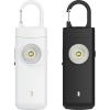 ANKOSHUN Rechargeable Personal Alarm for Women - 2 Pack Christmas Birthday Gifts for Women, Daughter, College Student, Teen Girl, Night Workers, Elders, Kids, Siren Alarm, USB Charging, Backl&White view 1