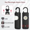 ANKOSHUN Rechargeable Personal Alarm for Women - 2 Pack Christmas Birthday Gifts for Women, Daughter, College Student, Teen Girl, Night Workers, Elders, Kids, Siren Alarm, USB Charging, Backl&White view 2