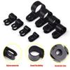 Hocansen 160Pcs Plastic Cable Clamps 8 Size Wire Cable Clips Kit 1/8" 3/16" 1/4" 5/16" 3/8" 1/2" 5/8" 3/4" Nylon Wire Clamp,Cord Fastener Clamp for Wire Management (RJ/Black) view 4
