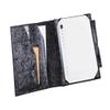 Black Purple Leather case with Pen Holder for Remarkable 2,Tooled Embossing Leather Folio Organizer Cover for Remarkable 2,N05-LRMBPU view 1