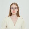 bullabulling 3 Pack Oprah Style Reading Glasses for Women Blue Light Blocking Computer Square Readers with Spring Hinge Men (black/leopard/pink, 1, multiplier_x) view 3