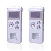 2Packs Paranormal Ghost Hunting Equipment Digital EVP Voice Activated Recorder USB 8GB Silver White view 1