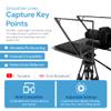 Leeventi Teleprompter 5.0 12" Compatible with iPad, Tablet, Smartphone and DSLR Camera, Remote or App Control, Compatible with Android and iOS, Ideal for Video Recording, Aluminum Alloy view 4