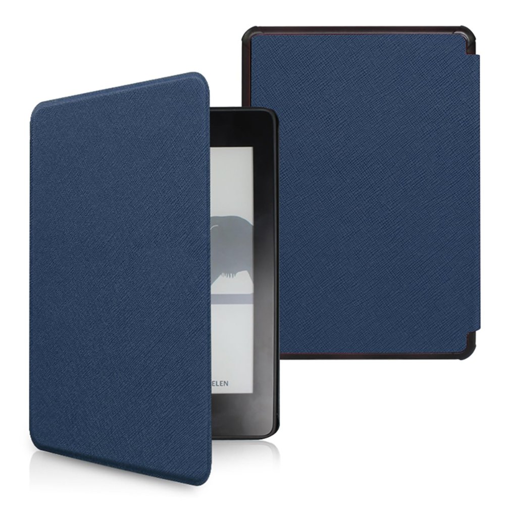 Case Fits Amazon 6.8" Kindle Paperwhite 11th Generation and Signed Edition [2021 Release,Model:M2L3EK&M2L4EK]-Smart Auto Sleep/Wake, Light Thin Cross Pattern PU Leather Cover