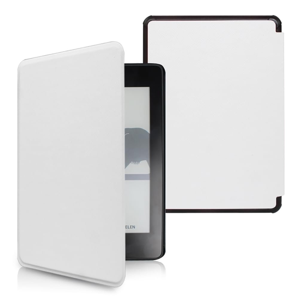 Case Fits Amazon 6" Kindle Paperwhite 5th/6th/7th Generation [2012/2013/2015 Release, Model: EY21&DP75SDI]-Smart Auto Sleep/Wake, Light Thin Cross Pattern PU Leather Cover