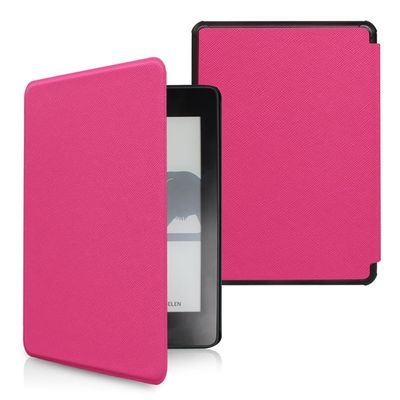 Case Fits Amazon 6" Kindle 11th Generation [2022 Release,Model: C2V2L3]-Smart Auto Sleep/Wake, Light Thin Cross Pattern PU Leather Cover
