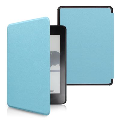 Case Fits Amazon 6" Kindle 10th Generation [2019 Release,Model: J9G29R]-Smart Auto Sleep/Wake, Light Thin Cross Pattern PU Leather Cover