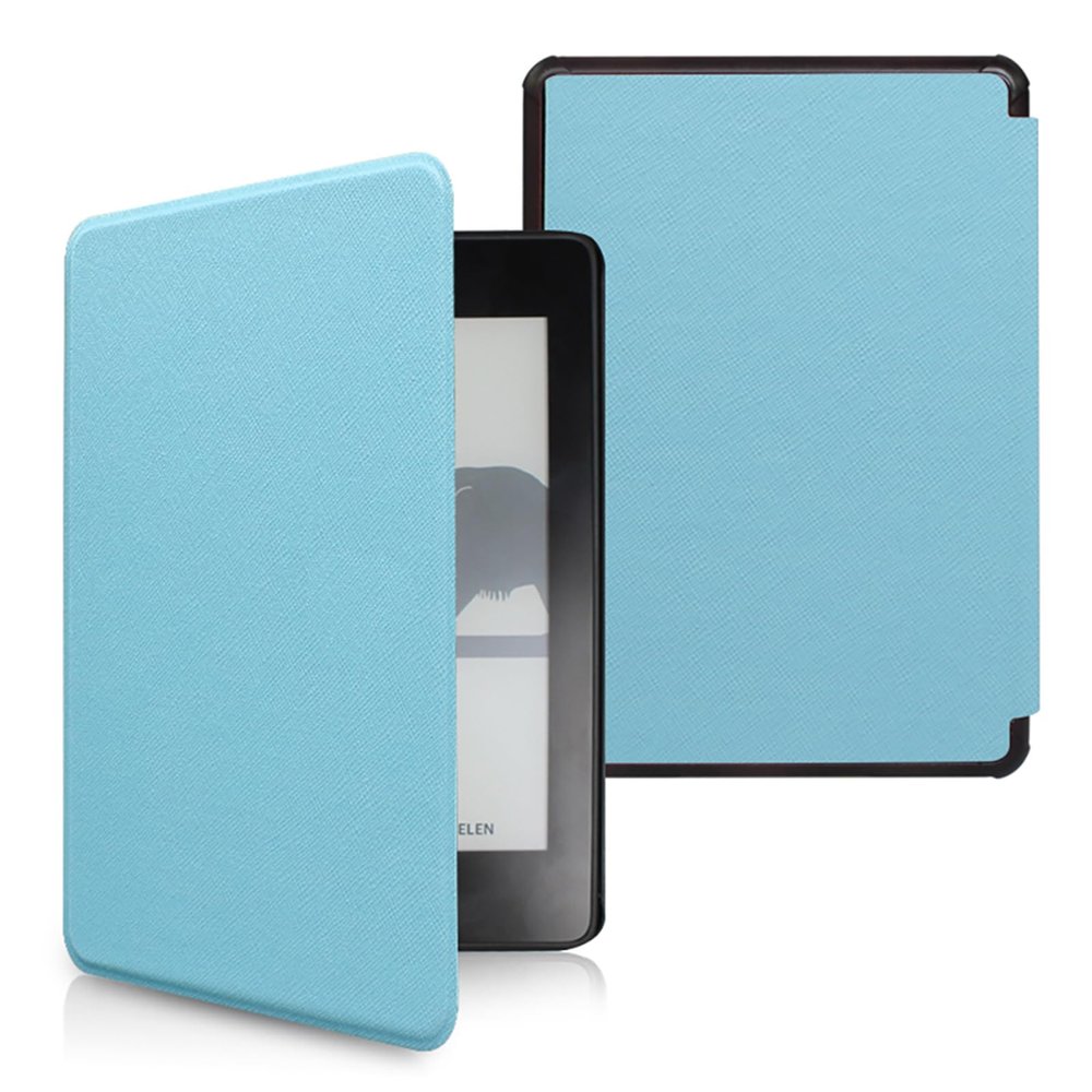 Case Fits Amazon 6" Kindle 10th Generation [2019 Release,Model: J9G29R]-Smart Auto Sleep/Wake, Light Thin Cross Pattern PU Leather Cover