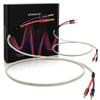 UCINNOVATE White Speaker Wire, 2 Pack 1.5m / 4.9FT OFC HiFi Speaker Cable with Gold-Plated Banana Plugs for Speakers Terminal Home Theater view 1