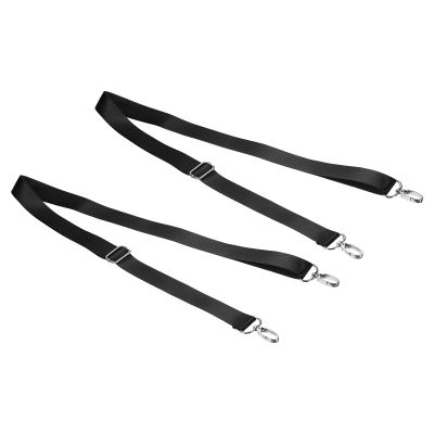 PATIKIL 59" Shoulder Strap, 2 Pcs 0.98" Width Nylon Adjustable Replacement Strap with Metal Swivel Hooks for Camera Laptop Case Bag Briefcase, Black
