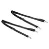 PATIKIL 59" Shoulder Strap, 2 Pcs 0.98" Width Nylon Adjustable Replacement Strap with Metal Swivel Hooks for Camera Laptop Case Bag Briefcase, Black view 1