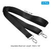 PATIKIL 59" Shoulder Strap, 2 Pcs 0.98" Width Nylon Adjustable Replacement Strap with Metal Swivel Hooks for Camera Laptop Case Bag Briefcase, Black view 2