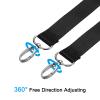 PATIKIL 59" Shoulder Strap, 2 Pcs 0.98" Width Nylon Adjustable Replacement Strap with Metal Swivel Hooks for Camera Laptop Case Bag Briefcase, Black view 3