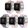 E ECSEM Straps Compatible for ASIAMENG ID205L Bands for Women Men Silicone Pattern Water Resistant Wristband Replacement for ASIAMENG ID205L Smartwatch Accessories view 1
