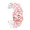 E ECSEM Straps Compatible for ASIAMENG ID205L Bands for Women Men Silicone Pattern Water Resistant Wristband Replacement for ASIAMENG ID205L Smartwatch Accessories view 3