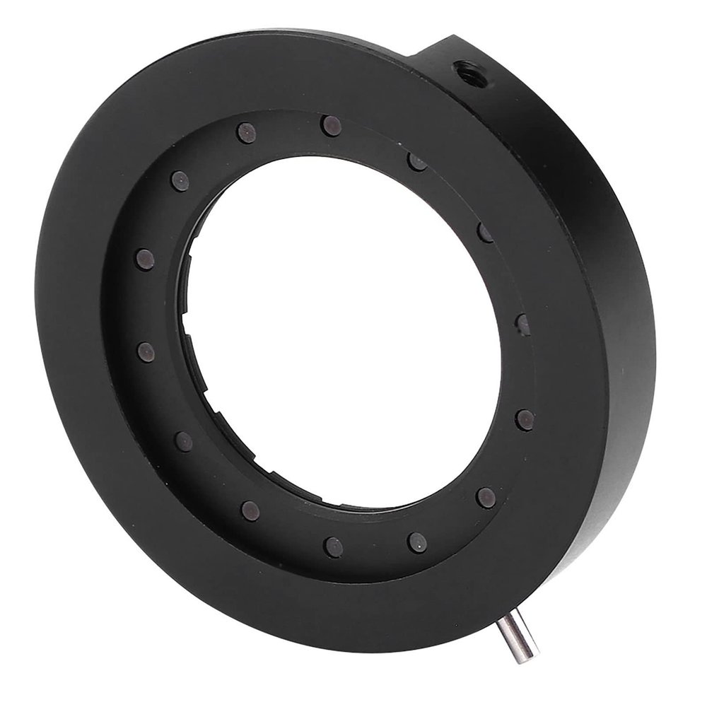 Iris Diaphragm, Microscope Iris Adapter Aperture Adjustable Lens Optical Diaphragm for Microscope(SK25 with Base)
