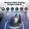 Display Dongle Adapter, 1080P HD Mini Video Mirroring Dongle Receiver, No Delay 5G Dual Band Smartphone to HDTV Projector, for Android, for iOS, for view 2