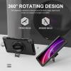 AdirMi Case for Lenovo Tab P11 2nd Gen 11.5 Inch (TB-350), Dual Layer Full Body Tough Rugged Case with 360 Rotatable Kickstand, Hand/Shoulder Strap,Black view 2