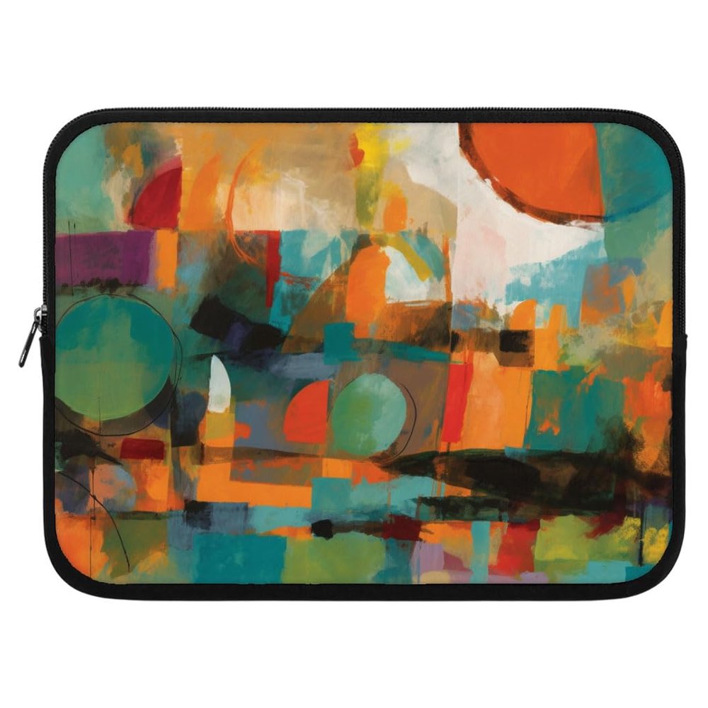 Abstract Art Tablet Sleeve - Colorful Art Gift - Laptop Items - 10 inches