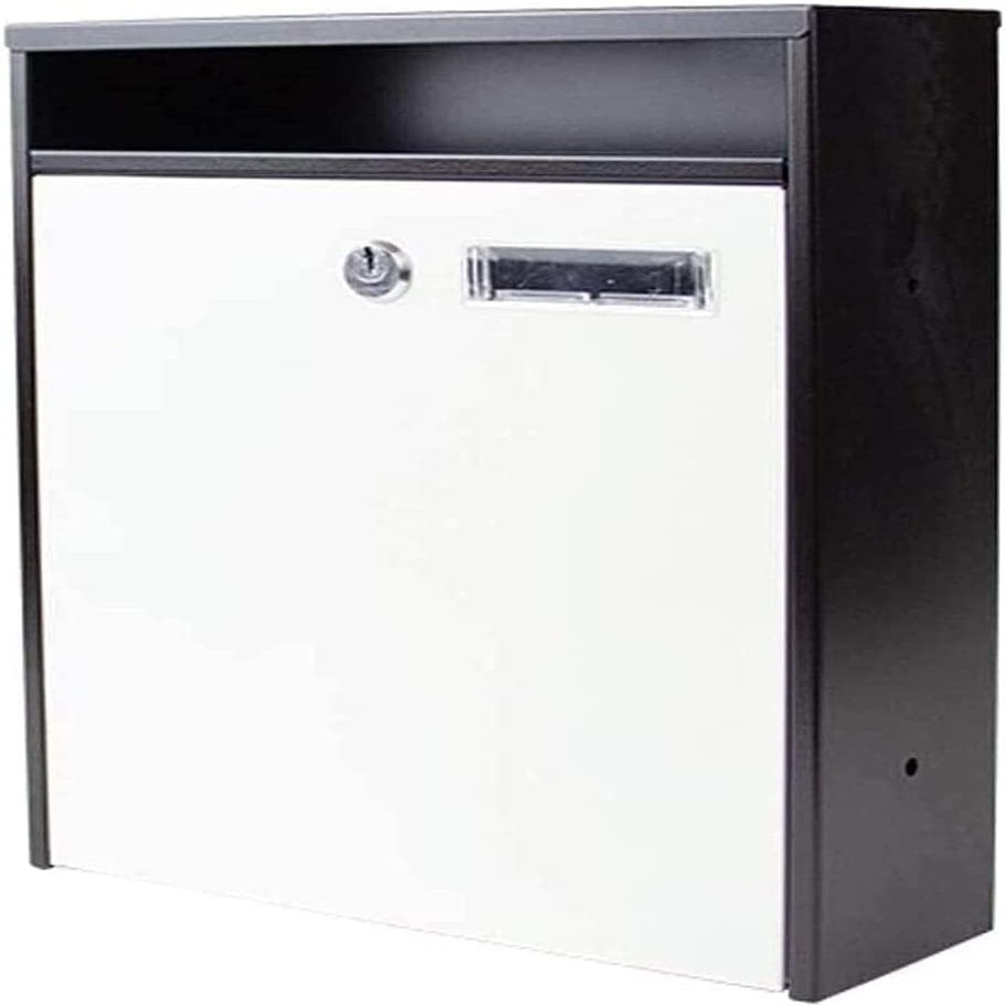 BABYCE Suggestion Box Comment Collection Box Outside Wall Mailbox Lockable Office Letterbox Wall-Mounted Galvanized Sheet Material Mailbox Drop Box