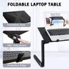 Adjustable Laptop Desk, Portable Lap Stand Table for Home Bed Couch Sofa, Folding Workstation Notebook Riser, Computer Tray Reading Holder view 3