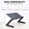 Adjustable Laptop Desk, Portable Lap Stand Table for Home Bed Couch Sofa, Folding Workstation Notebook Riser, Computer Tray Reading Holder view 4