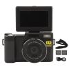 48MP Vlogging Camera, 4K Digital Camera Anti Shaking 16X Digital Zoom with 3.2inch IPS Display Flip Screen for Photography and Video, Compact Camera 2 Batteries for Travel view 1
