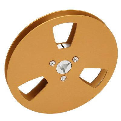1/4 Inch 5 Inch Takeup Reel, Empty Take up Reel to Reel Small Hub, 3 Holes Universal 5 Inch Open Reel Audio Aluminum Alloy Takeup Reel, for Nab Aluminum Metal Reel