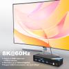 8K KVM Switch HDMI 2 Monitors 2 Computers, NEWCARE 4K 120Hz KVM Switch Dual Monitors 2 Computer with 4 USB 3.0 Port, HDMI 2.1 Switch 2 Port Support HDCP 2.3, HDR 10, RGB 8:8:8, Wired Remote Switch view 4