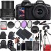 Canon EOS R50 4K Video Mirrorless Camera with RF-S 18-45mm f/4.5-6.3 is STM Lens and 20 Essential Accessories for Content Creators (Renewed), Black view 1