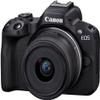 Canon EOS R50 4K Video Mirrorless Camera with RF-S 18-45mm f/4.5-6.3 is STM Lens and 20 Essential Accessories for Content Creators (Renewed), Black view 2