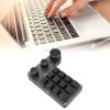 12 Keys USB Mini Programmable Keypad, One Handed Mechanical Keyboard with 3 Knobs for for Linux for OS X, Support Volume Control, Custom DIY Keypad for Game Office view 4
