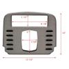 Boat Blank Chartplotter Panel 7202878A | X-4 Pro Gray view 4