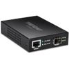 TRENDnet 10GBASE-T to SFP+ Fiber Media Converter, TFC-10GSFP, 1 x 10G RJ-45 Port, 1 x 10Gbps SFP+ Slot, NDAA & TAA Compliant, Power Adapter Included view 1