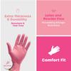 GUSTO Pink Nitrile Disposable Gloves [100 Count] Latex & Rubber Free, Powder-Free, Non-Sterile, Food-Safe Gloves for Cleaning, Beauty & Everyday Use (Formerly Comfy Package) view 4