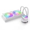 Jarn 240 White - AIO CPU Liquid Cooler - ARGB LEDs - 2X Fluid Dynamic Bearing 120mm Fans - 5 Year Warranty - 240mm Radiator, Compatible with AM4/AM5, AMD Ryzen 5 5600, 5800x3d, LGA1700/1200 view 1