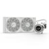 Jarn 240 White - AIO CPU Liquid Cooler - ARGB LEDs - 2X Fluid Dynamic Bearing 120mm Fans - 5 Year Warranty - 240mm Radiator, Compatible with AM4/AM5, AMD Ryzen 5 5600, 5800x3d, LGA1700/1200 view 2