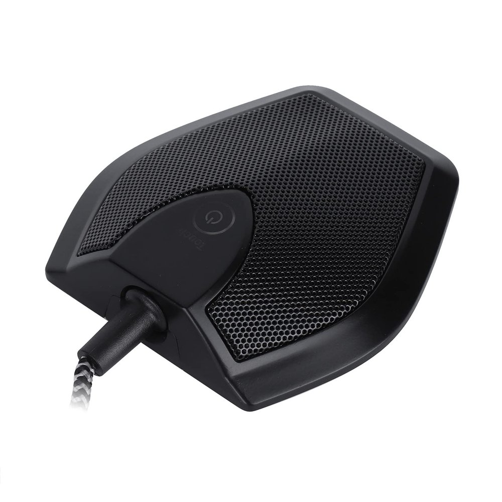 ciciglow USB Conference Microphone,USB Mic with Mute Function,Touch DualCapacitor Recording Receiver,Plug & Play,Multiple Pickup Patterns for Video Teaching Conference Room Game Webcast