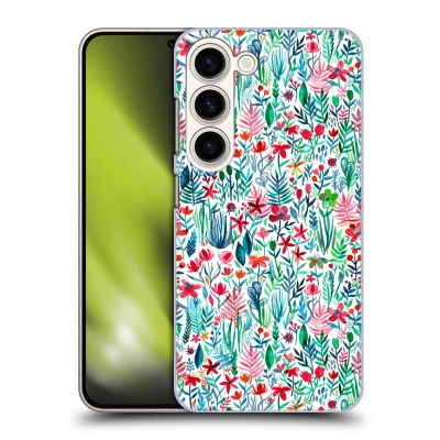Head Case Designs Officially Licensed Micklyn Le Feuvre Tropical Ink White Watercolour Garden Hard Back Case Compatible with Samsung Galaxy S23 5G