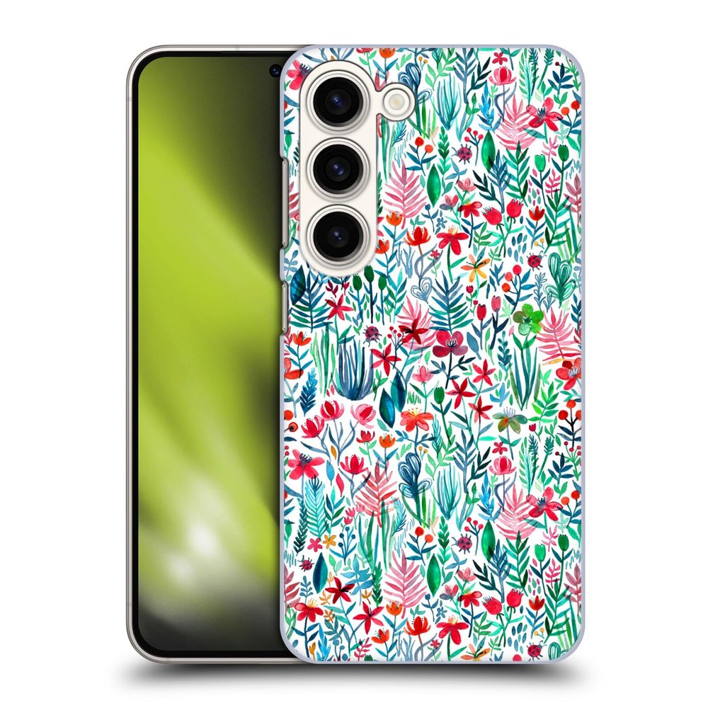 Head Case Designs Officially Licensed Micklyn Le Feuvre Tropical Ink White Watercolour Garden Hard Back Case Compatible with Samsung Galaxy S23 5G