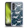 Head Case Designs Officially Licensed Micklyn Le Feuvre Stars and Unicorns On Dark Teal Wildlife Gel Case [Military Grade Protection] Compatible with Samsung Galaxy A54 5G view 1