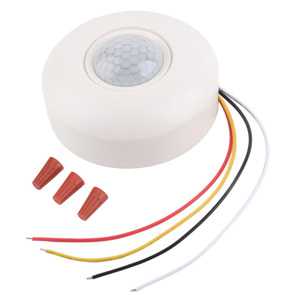 ciciglow 360 Degree CeilingMount Occupancy Sensor,PIR Motion,Switching Relay,Infrared Heat SignatureTechnology,with Time Delay,for Corridors,Bathrooms Ceiling Light