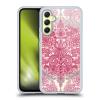 Head Case Designs Officially Licensed Micklyn Le Feuvre Berry Pink Cream and Mauve Floral Patterns Gel Case [Military Grade Protection] Compatible with Samsung Galaxy A34 5G view 1
