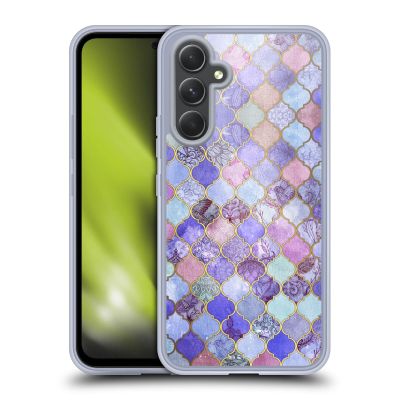 Head Case Designs Officially Licensed Micklyn Le Feuvre Decorative Purple Moroccan Gel Case [Military Grade Protection] Compatible with Samsung Galaxy A54 5G