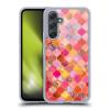 Head Case Designs Officially Licensed Micklyn Le Feuvre Hot Pink and Orange Moroccan Gel Case [Military Grade Protection] Compatible with Samsung Galaxy A54 5G view 1