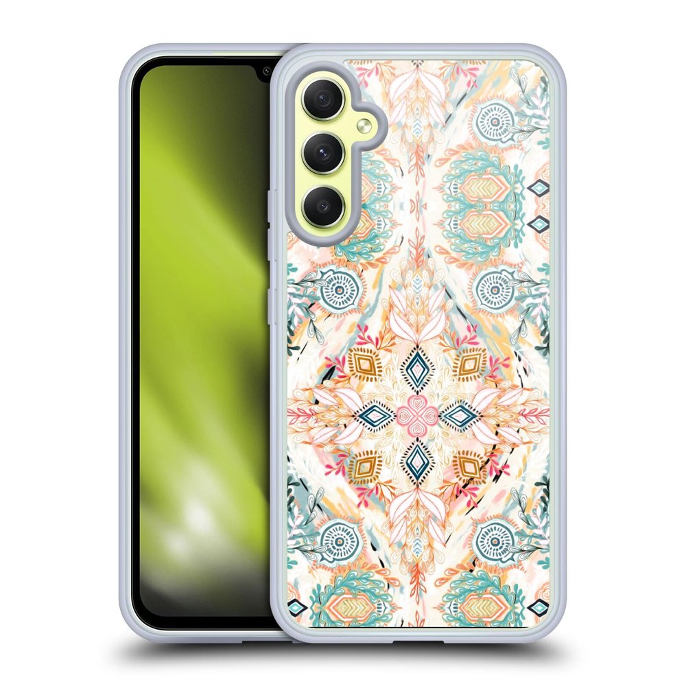 Head Case Designs Officially Licensed Micklyn Le Feuvre Wonderland in Spring Mandala Gel Case [Military Grade Protection] Compatible with Samsung Galaxy A34 5G