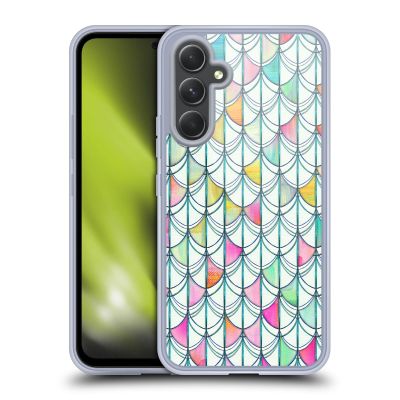 Head Case Designs Officially Licensed Micklyn Le Feuvre Fish Scale Cutout Patterns Gel Case [Military Grade Protection] Compatible with Samsung Galaxy A54 5G