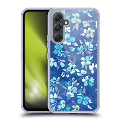 Head Case Designs Officially Licensed Micklyn Le Feuvre Grown Up Betty Blue Watercolour Floral Florals 2 Gel Case [Military Grade Protection] Compatible with Samsung Galaxy A54 5G